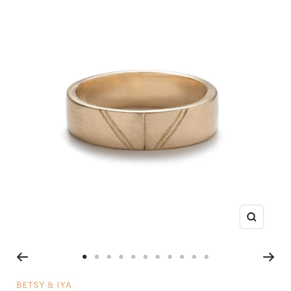 14K Gold Unisex Ring, by Betsy and Iya